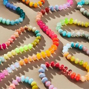 Anthro Rainbow Stone Necklace